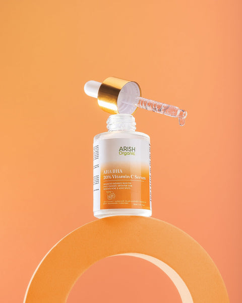 AHA BHA 20% Vitamin C Serum - Arish Bionatural