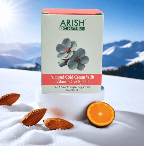 Almond Cold Cream with Vitamin C & SPF 30 - Arish Bionatural
