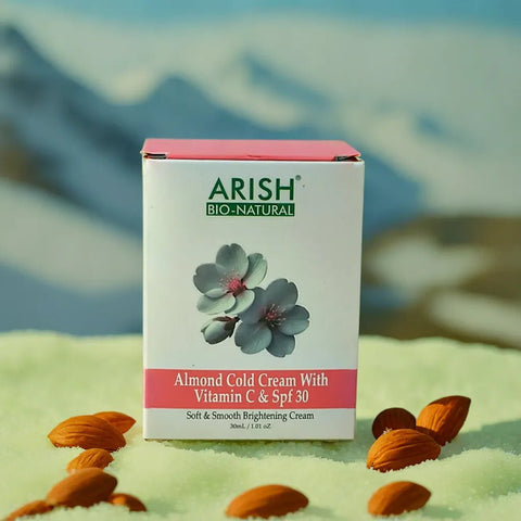 Almond Cold Cream with Vitamin C & SPF 30 - Arish Bionatural