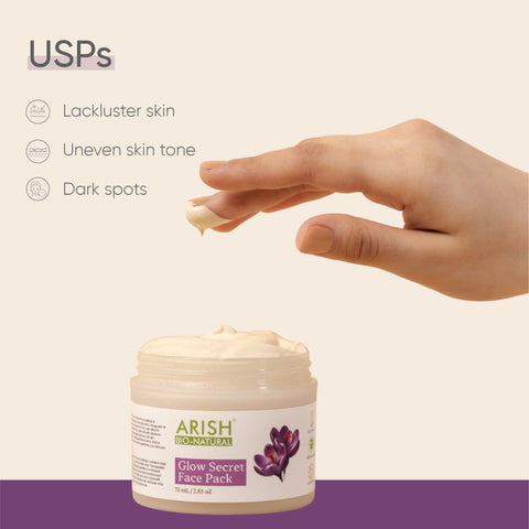 Glow Secret Face Pack - Arish Bionatural