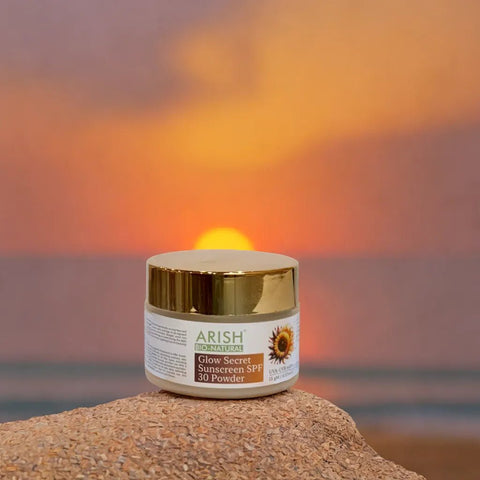 Glow Secret Sunscreen SPF 30 Powder - Arish Bionatural