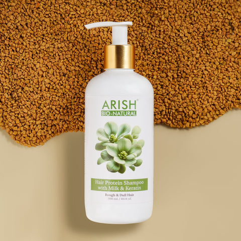 Hair Protein Shampoo with Milk & Keratin - Arish Bionatural