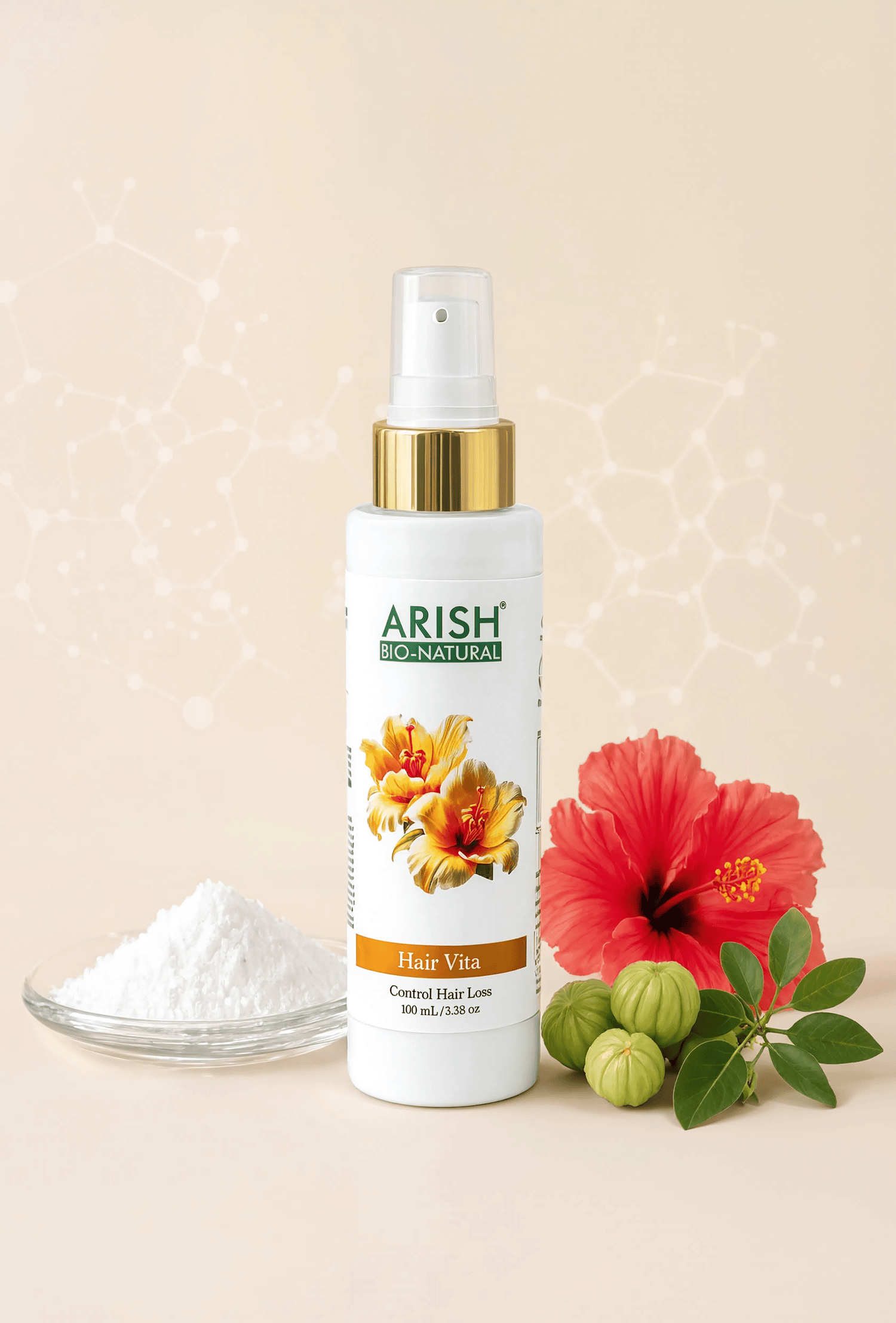 Hair fall needs more than <em>one famous ingredient.</em>