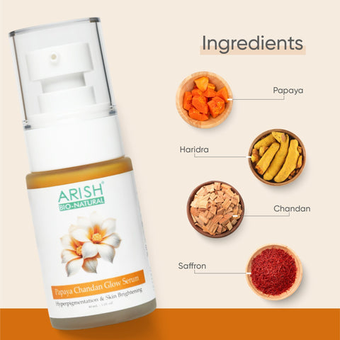 Papaya Chandan Glow Serum - Arish Bionatural