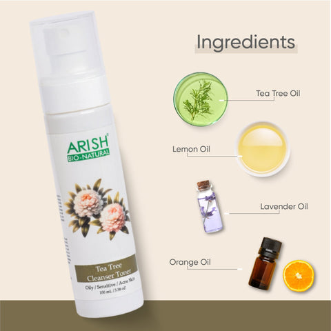 Tea Tree Cleanser Toner - Arish Bionatural