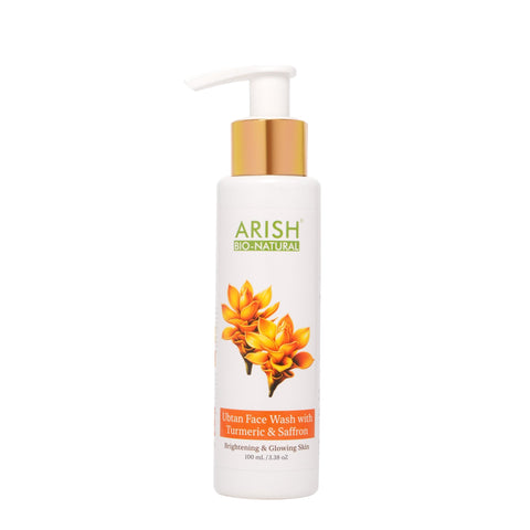 Ubtan Face Wash with Turmeric & Saffron - Arish Bionatural