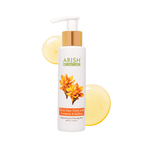 Ubtan Face Wash with Turmeric & Saffron - Arish Bionatural
