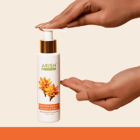 Ubtan Face Wash with Turmeric & Saffron - Arish Bionatural