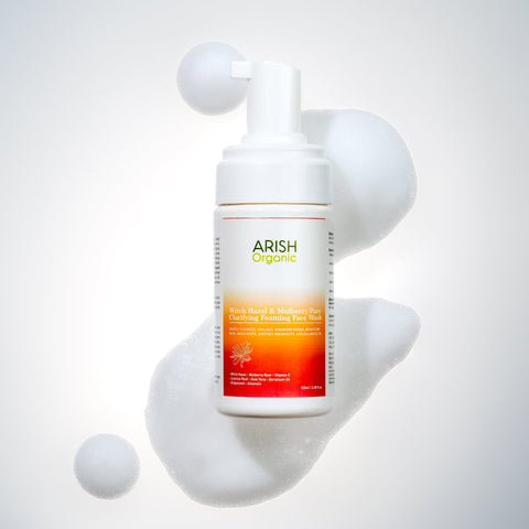 Witch Hazel & Mulberry Pore Clarifying Foaming Face Wash - Arish Bionatural