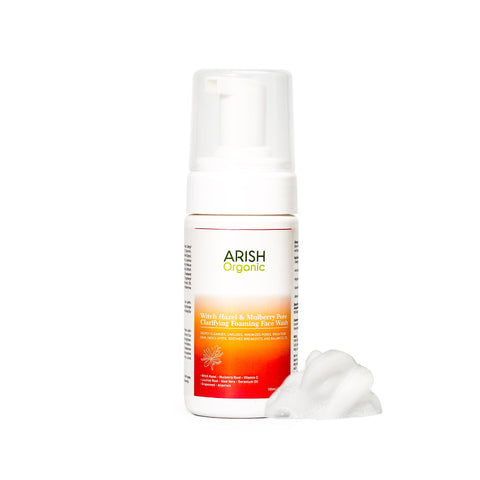 Witch Hazel & Mulberry Pore Clarifying Foaming Face Wash - Arish Bionatural