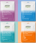 4-in-1 Sheet Mask Combo | Collagen Peptide + Hyaluronic Acid + Niacinamide + Vitamin C | Hydrating, Brightening, Firming & Skin Repair | Pack of 4 (20ml*4) - Arish Bionatural
