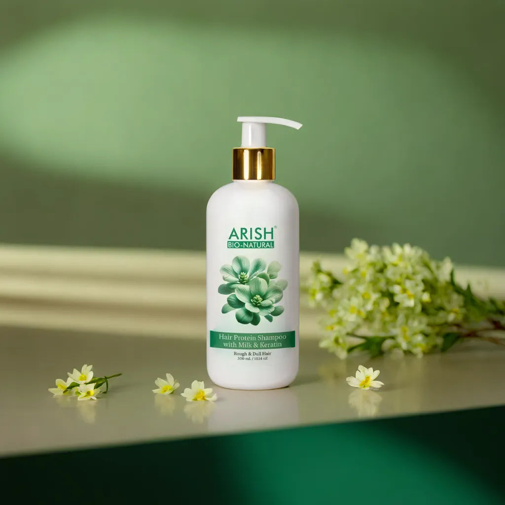 Hair Protein Shampoo with Milk & Keratin – Arish Bionatural