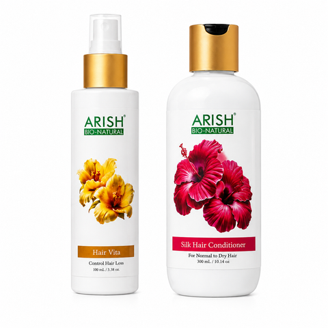 Rakhi Special Combo | Hair Vita + Silk Hair Conditioner | Hair Care Gift for Men & Women