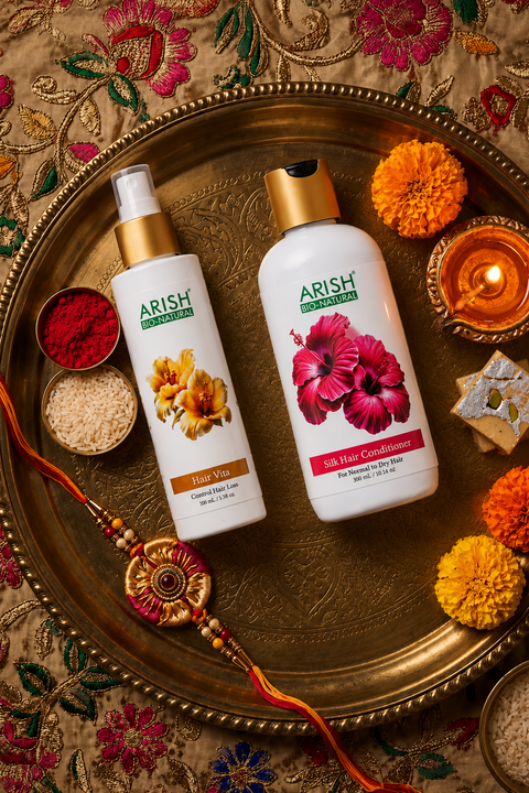 Rakhi Special Combo | Hair Vita + Silk Hair Conditioner | Hair Care Gift for Men & Women