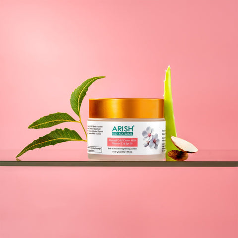 Almond Cold Cream with Vitamin C & SPF 30 - Arish Bionatural