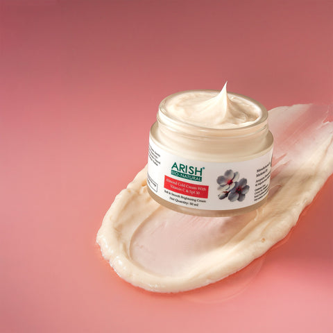 Almond Cold Cream with Vitamin C & SPF 30 - Arish Bionatural