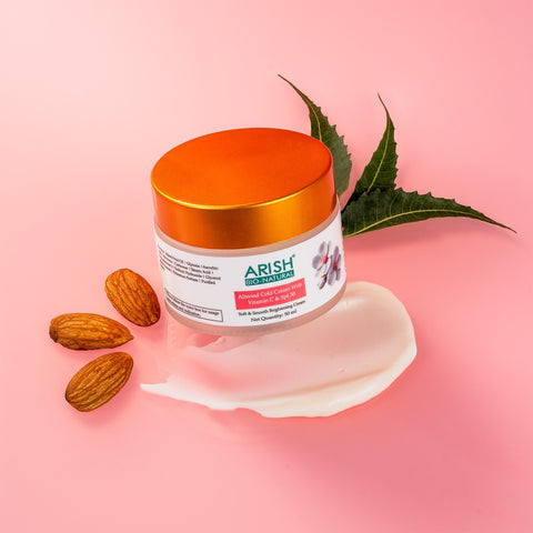 Almond Cold Cream with Vitamin C & SPF 30 - Arish Bionatural