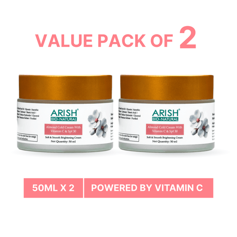 Almond Cold Cream With Vitamin C & SPF 30 - Arish Bionatural