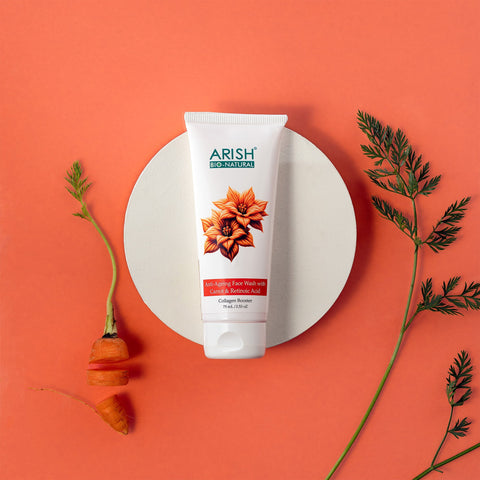Anti - Ageing Facewash with Carrot and Retinoic Acid - Arish Bionatural
