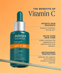 ARISH DERMA AHA BHA Vitamin C 20% Brightening Serum - Arish Bionatural