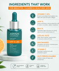 ARISH DERMA AHA BHA Vitamin C 20% Brightening Serum - Arish Bionatural