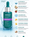 ARISH DERMA Glutathione 3% & 2% Rice Water Brightening Serum - Arish Bionatural