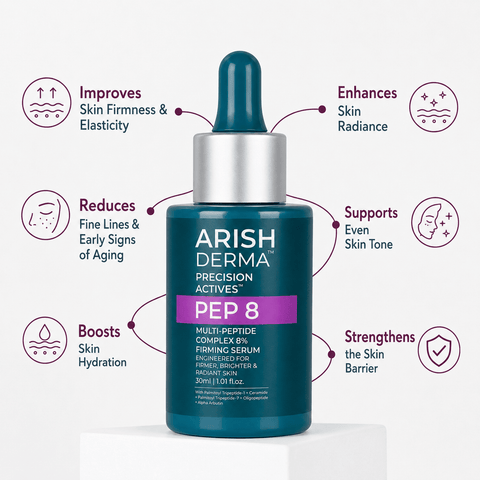 ARISH DERMA Multi-Peptide Complex 8% Firming Serum - Arish Bionatural