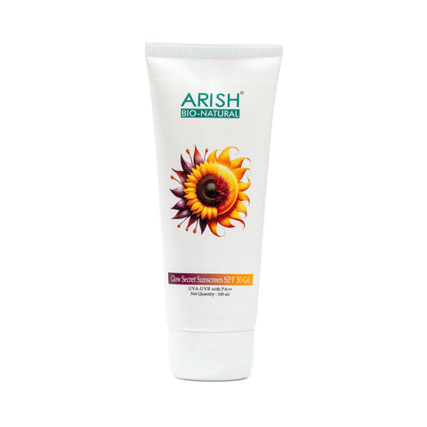 Glow Secret Sunscreen SPF 30 Gel - Arish Bionatural
