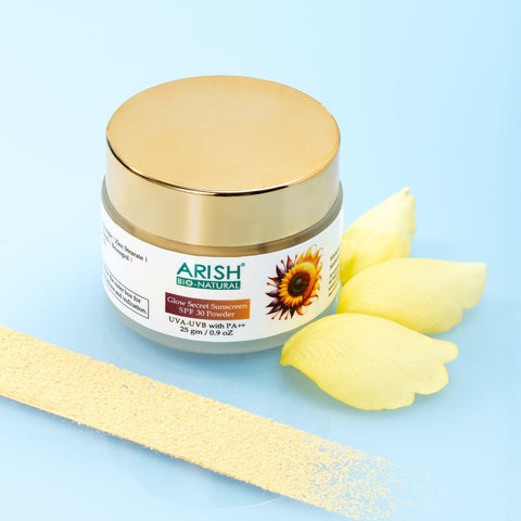 Glow Secret Sunscreen SPF 30 Powder - Arish Bionatural