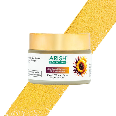 Glow Secret Sunscreen SPF 30 Powder - Arish Bionatural