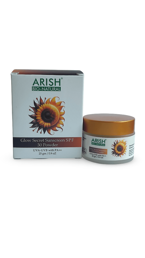 Glow Secret Sunscreen SPF 30 Powder - Arish Bionatural