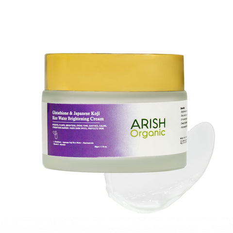Glutathione & Japanese Koji Rice Water Brightening Cream - Arish Bionatural