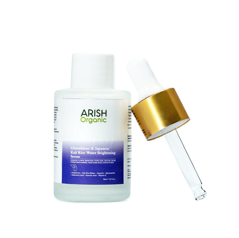 Glutathione & Japanese Koji Rice Water Brightening Serum (30 ml) - Arish Bionatural