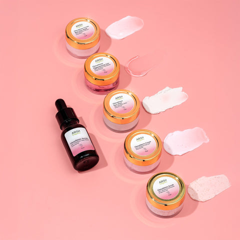 Glutathione Radiance Complex Facial Kit | Brightening & Pigmentation Control | 6 - Step Facial Treatment | With Glutathione, Kojic Acid & Niacinamide - Arish Bionatural