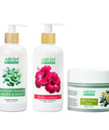 Hair Damage Repair Combo | Milk Protein Shampoo+Silk Hair Conditioner+Hair Protein Pack - Arish Bionatural