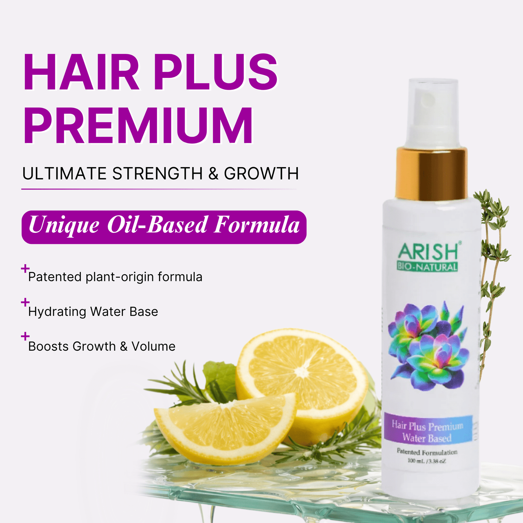 Hair Plus Premium (Water Based) - Arish Bionatural