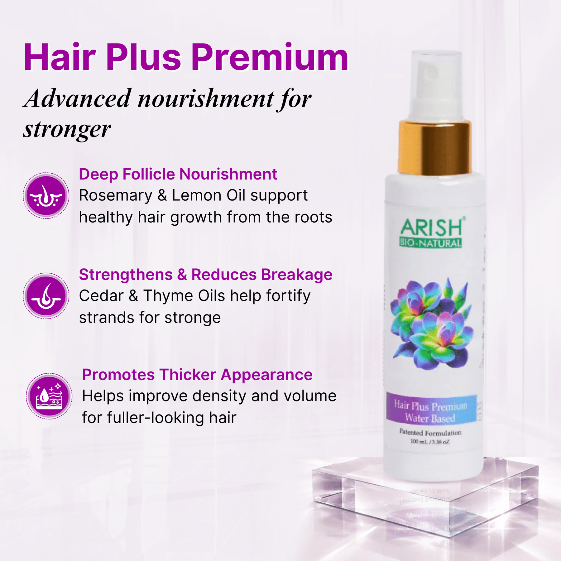 Hair Plus Premium (Water Based) - Arish Bionatural
