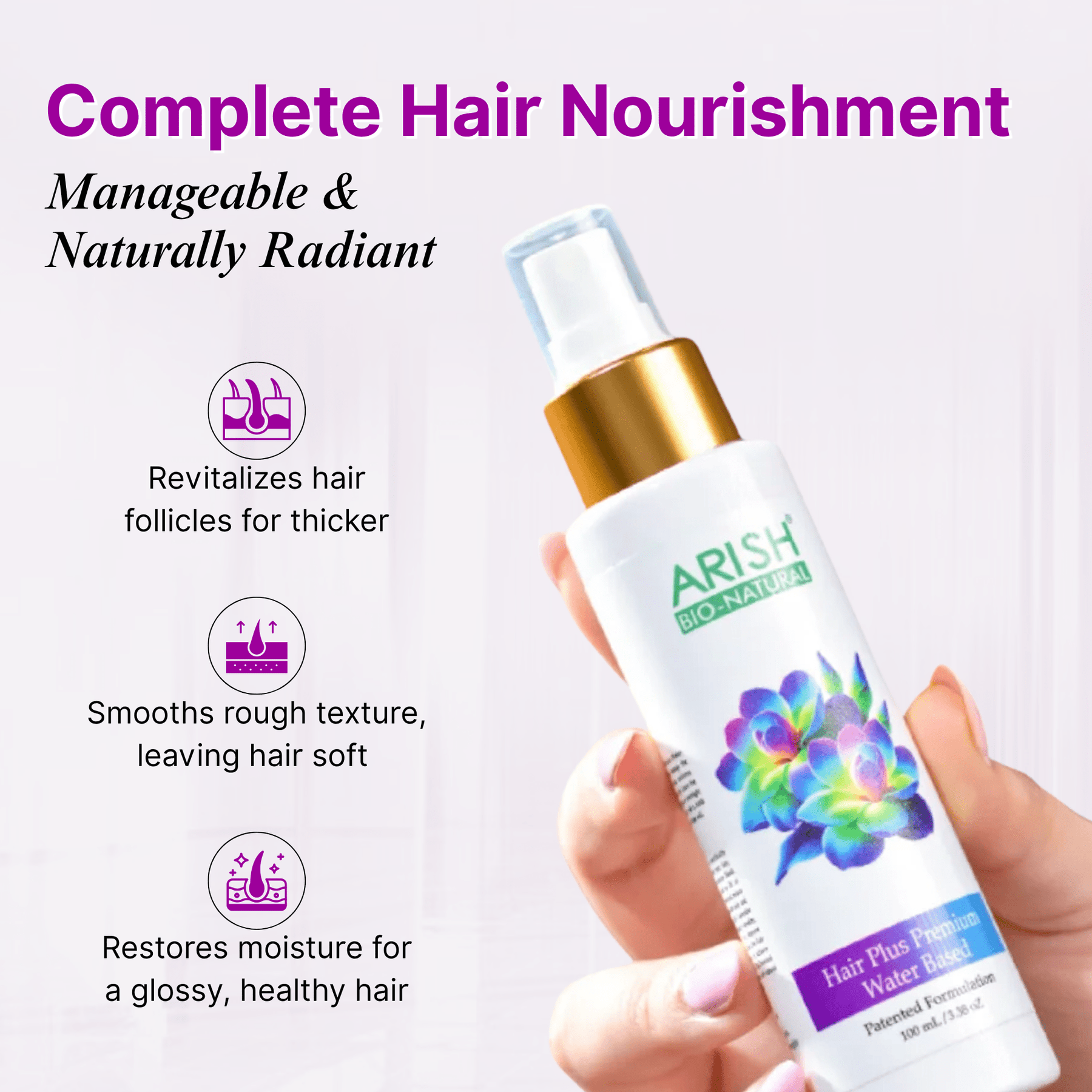Hair Plus Premium (Water Based) - Arish Bionatural