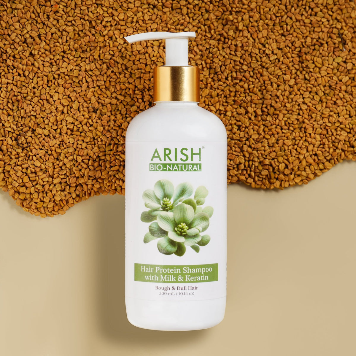 Hair Protein Shampoo with Milk & Keratin - Arish Bionatural