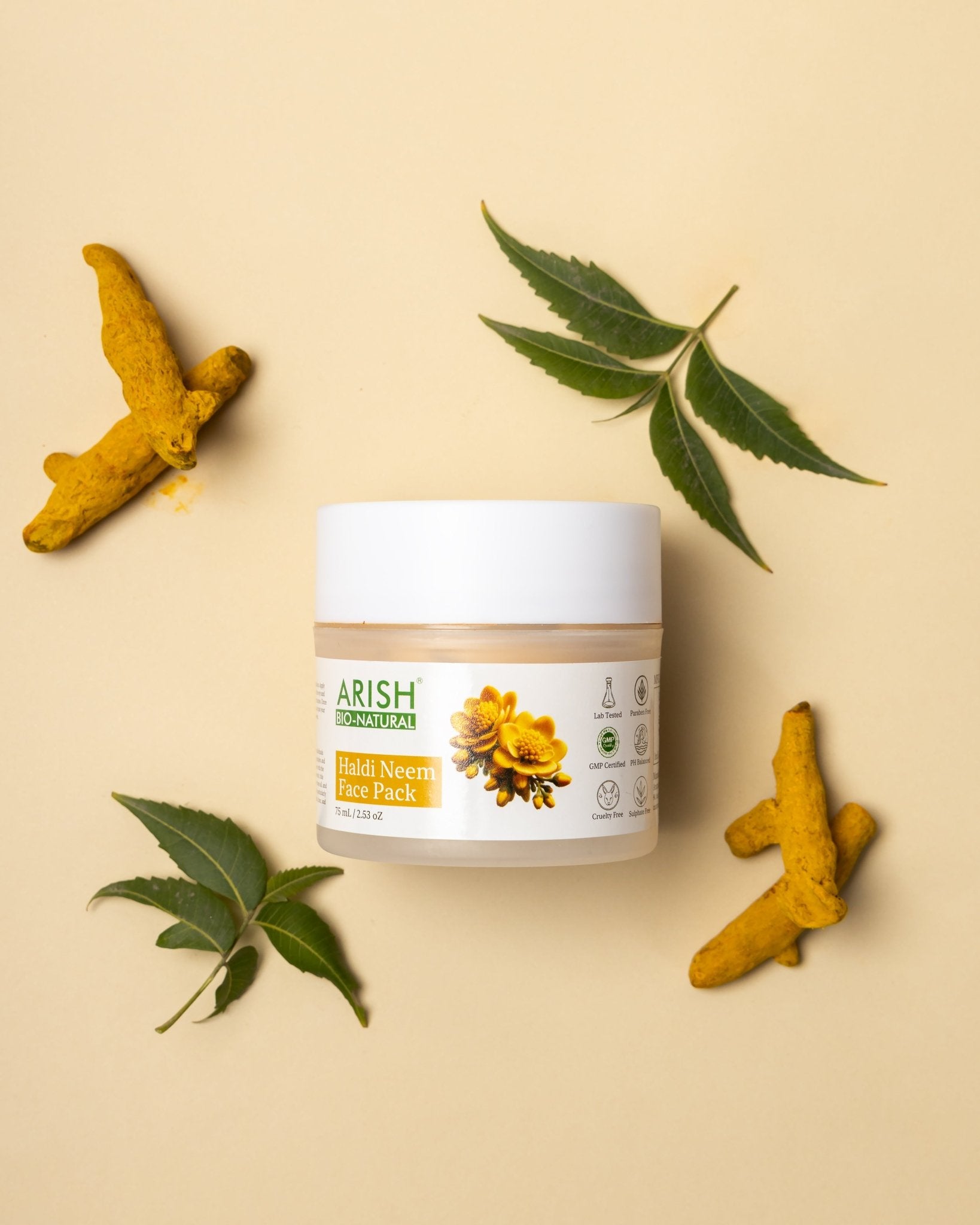 Haldi Neem Face Pack - Arish Bionatural