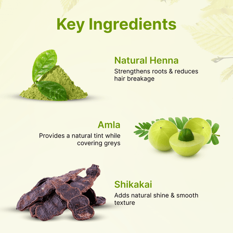 Henna Powder Black Hair Color (Pack of 5 Sachets 15gm Each) - Arish Bionatural