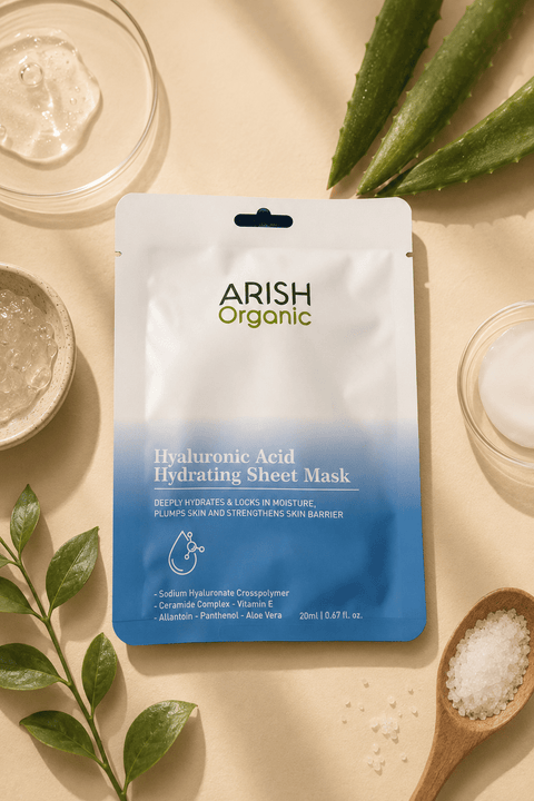 Hyaluronic Acid Hydrating Sheet Mask Pack Of 3 (3*20ml) - Arish Bionatural