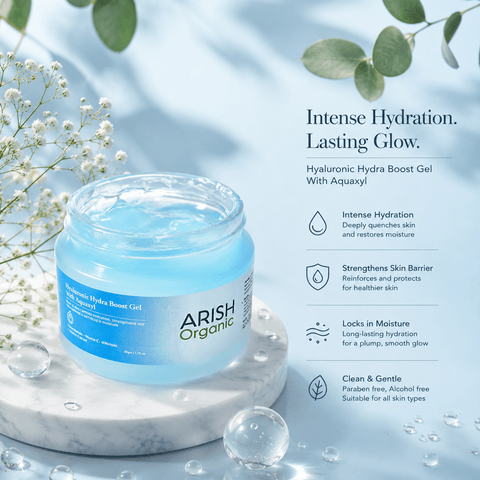 Hyaluronic Hydra Boost Gel with Aquaxyl - Arish Bionatural