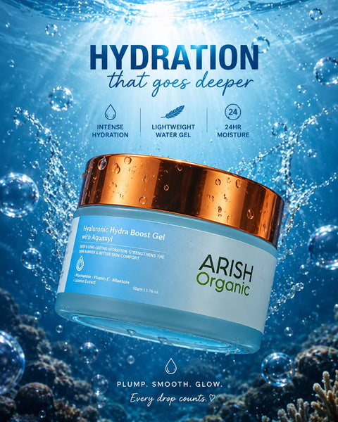 Hyaluronic Hydra Boost Gel with Aquaxyl - Arish Bionatural