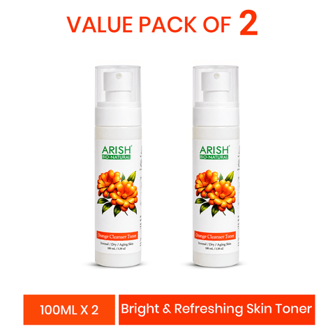 Orange Cleanser Toner Pack of 2 - Arish Bionatural