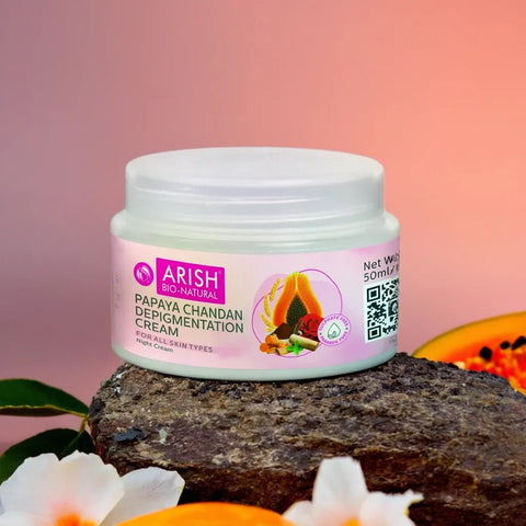 Papaya Chandan Depigmentation Cream - Arish Bionatural