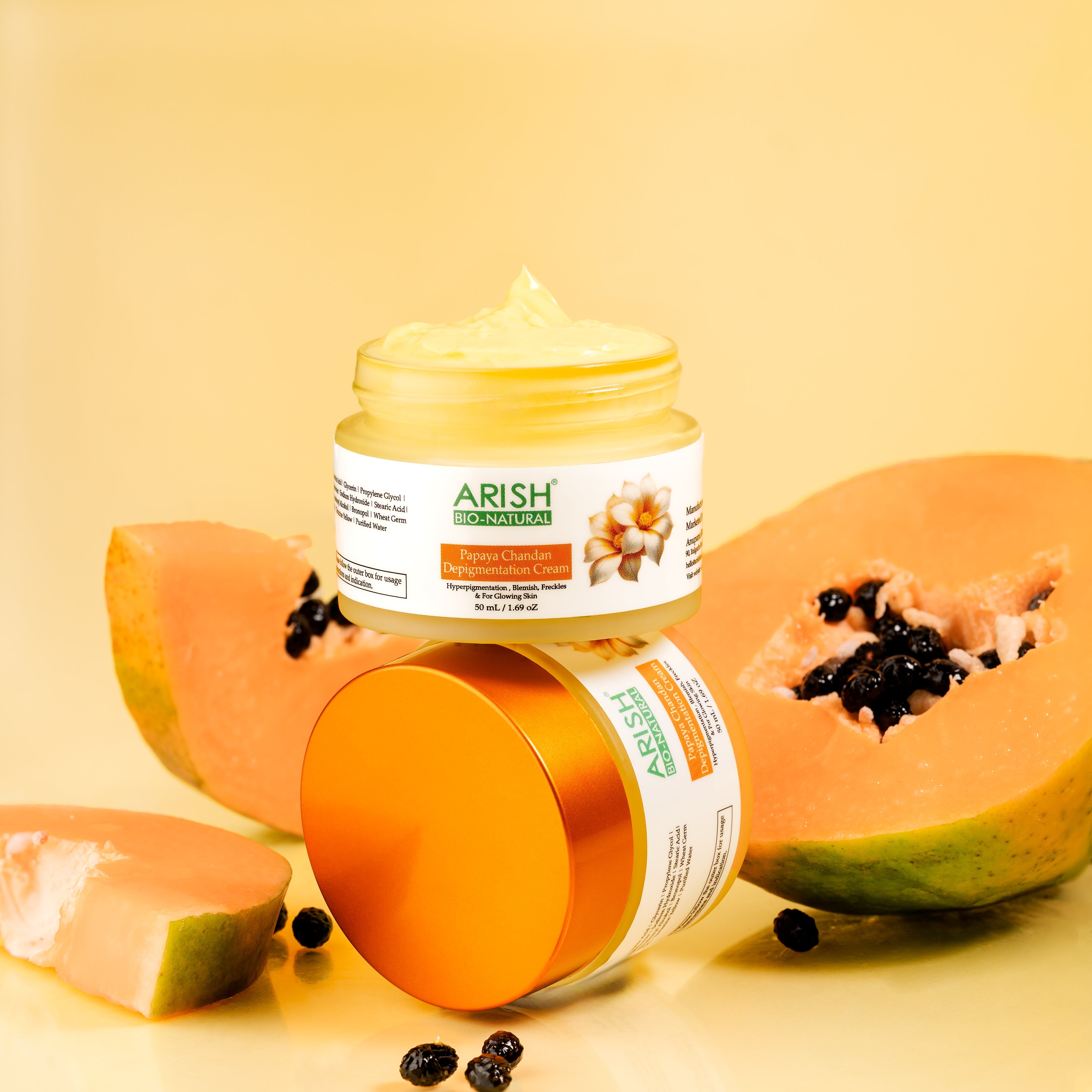 Papaya Chandan Depigmentation Cream - Arish Bionatural
