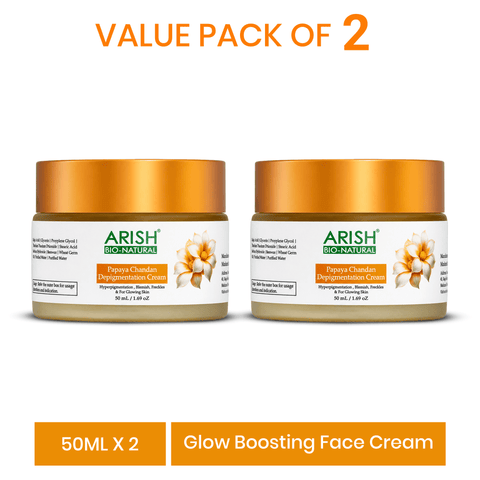 Papaya Chandan Depigmentation Cream Pack of 2 - Arish Bionatural