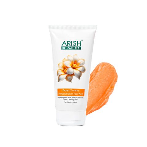 Papaya Chandan Depigmentation Face Wash - Arish Bionatural