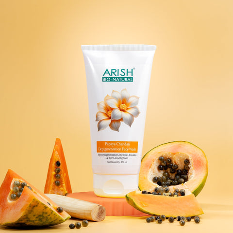 Papaya Chandan Depigmentation Face Wash - Arish Bionatural